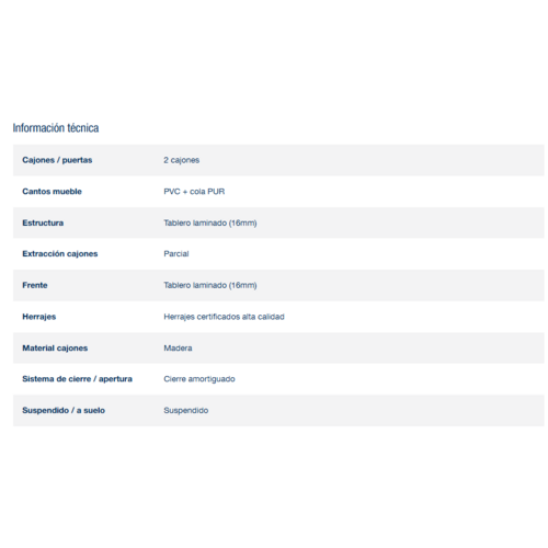 SALGAR NOJA CONJUNTO COMPLETO ROBLE AFRICA 80 CM