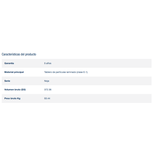 SALGAR NOJA CONJUNTO COMPLETO ROBLE AFRICA 80 CM