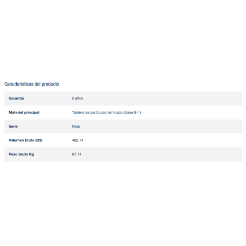 SALGAR NOJA CONJUNTO COMPLETO NOGAL MAYA 100 CM
