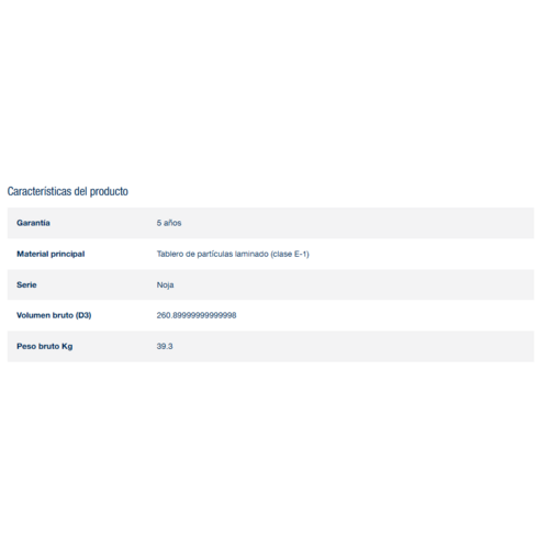 SALGAR NOJA BAJO + ENCIMERA PORCELANA BLANCO BRILLO 60 CM