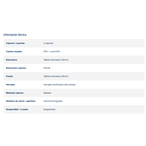 SALGAR NOJA BAJO + ENCIMERA PORCELANA BLANCO MATE 60 CM