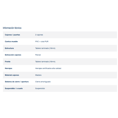 SALGAR NOJA BAJO + ENCIMERA PORCELANA BLANCO MATE 80 CM