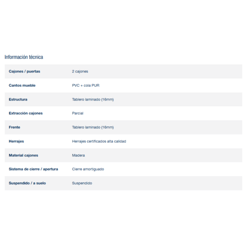 SALGAR NOJA BAJO + ENCIMERA PORCELANA BLANCO MATE 100 CM