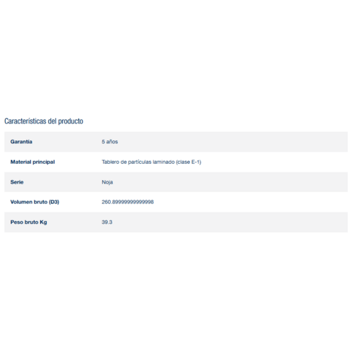 SALGAR NOJA BAJO + ENCIMERA PORCELANA NATURAL 60 CM