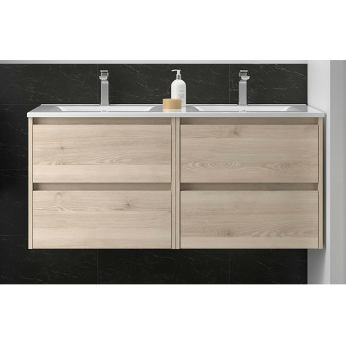 SALGAR NOJA BAJO DOBLE + ENCIMERA PORCELANA 2S NATURAL 120 CM