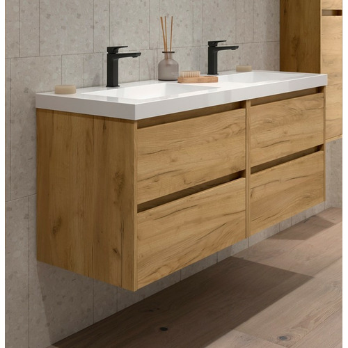 SALGAR NOJA BAJO DOBLE + ENCIMERA CARGA MINERAL 2S ROBLE AFRICA 140 CM