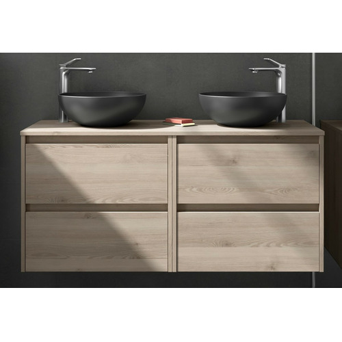 SALGAR NOJA BAJO DOBLE + ENCIMERA NATURAL 140 CM