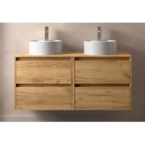 SALGAR NOJA BAJO DOBLE + ENCIMERA ROBLE AFRICA 120 CM