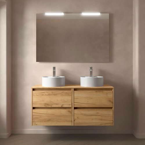 SALGAR NOJA BAJO DOBLE + ENCIMERA ROBLE AFRICA 120 CM