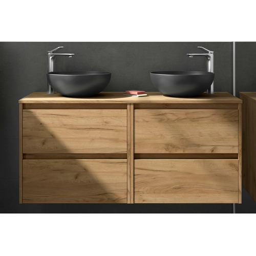 SALGAR NOJA BAJO DOBLE + ENCIMERA ROBLE AFRICA 140 CM