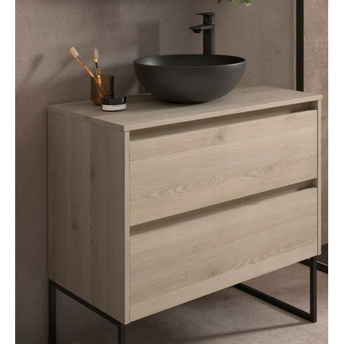 SALGAR NOJA BAJO + ENCIMERA NATURAL 80 CM