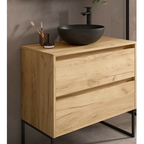 SALGAR NOJA BAJO + ENCIMERA ROBLE AFRICA 80 CM