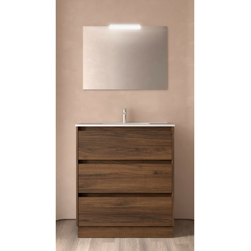 SALGAR NOJA CONJUNTO COMPLETO 3C NOGAL MAYA 80 CM