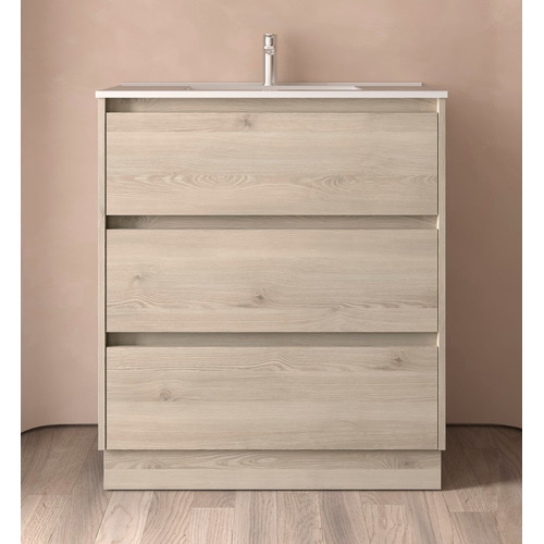 SALGAR NOJA BAJO + ENCIMERA PORCELANA 3C NATURAL 80 CM