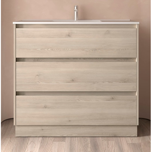 SALGAR NOJA BAJO + ENCIMERA PORCELANA 3C NATURAL 100 CM