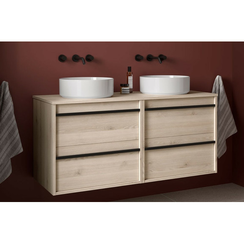 SALGAR ATTILA BAJO DOBLE + ENCIMERA NATURAL 120 CM