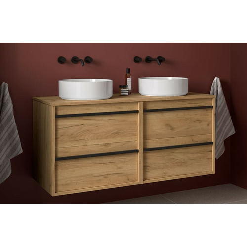 SALGAR ATTILA BAJO DOBLE + ENCIMERA ROBLE AFRICA 120 CM