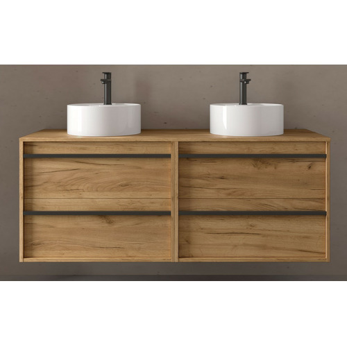 SALGAR ATTILA BAJO DOBLE + ENCIMERA ROBLE AFRICA 140 CM