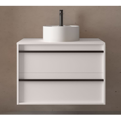 SALGAR ATTILA BAJO 2 C + ENCIMERA BLANCO MATE 80 CM