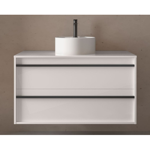 SALGAR ATTILA BAJO 2 C + ENCIMERA BLANCO MATE  100 CM