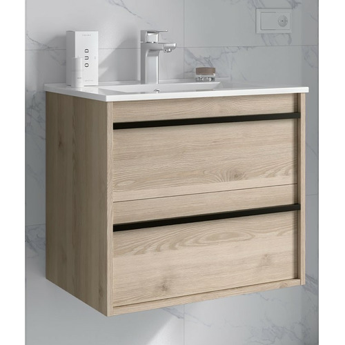 SALGAR ATTILA BAJO 2C + ENCIMERA PORCELANA NATURAL 60 CM