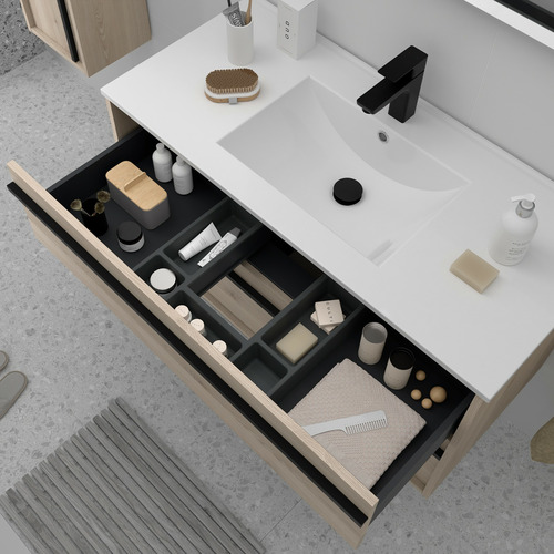 SALGAR ATTILA BAJO 2C + ENCIMERA PORCELANA NATURAL 60 CM