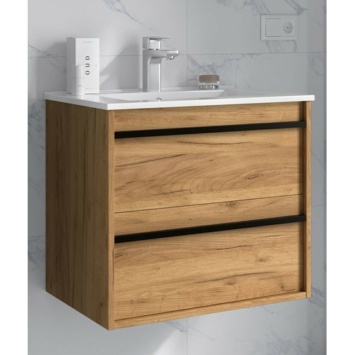 SALGAR ATTILA BAJO 2C + ENCIMERA PORCELANA ROBLE AFRICA 60 CM