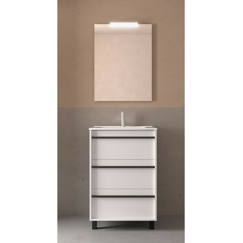 SALGAR ATTILA CONJ COMPLETO 3C A SUELO BLANCO MATE 60