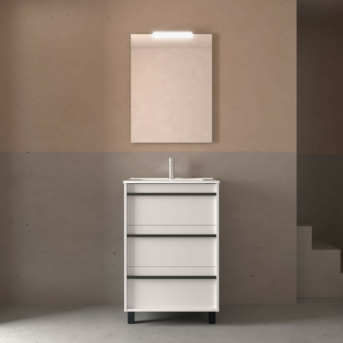 SALGAR ATTILA CONJ COMPLETO 3C A SUELO BLANCO MATE 60