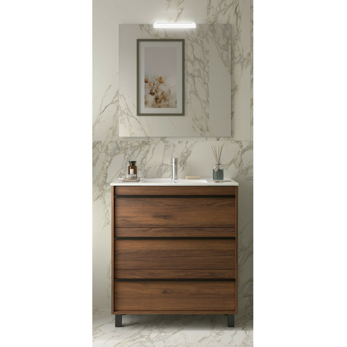 SALGAR ATTILA CONJ COMPLETO 3C A SUELO NOGAL MAYA 80