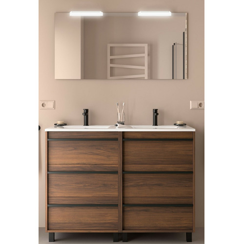 SALGAR ATTILA CONJ COMPLETO DOBLE 3C A SUELO NOGAL MAYA 120