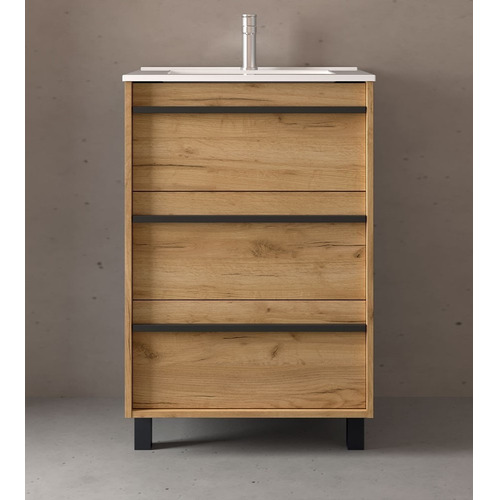 SALGAR ATTILA BAJO 3C + ENCIMERA PORCELANA A SUELO ROBLE AFRICA 60