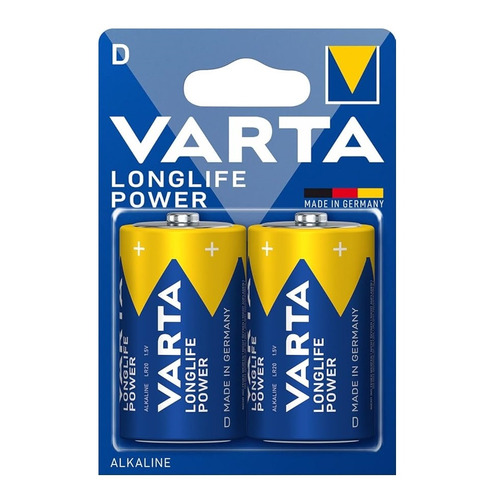 VARTA BLISTER 2 PILAS ALKALINAS LR20  D