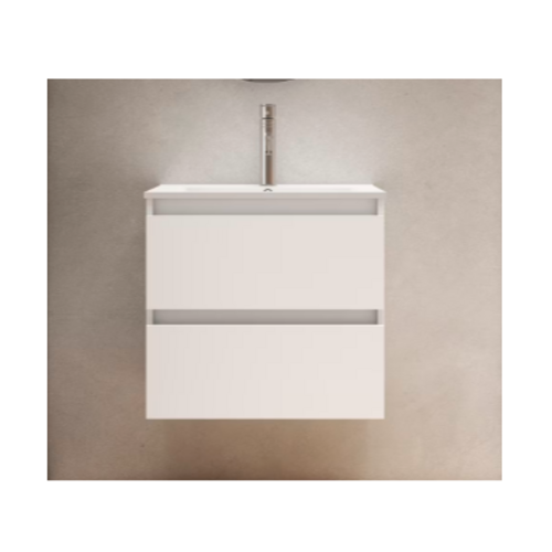 VISOBATH BOX BAJO + ENCIMERA PORCELANA 2C 60 CM BLANCO MATE FONDO REDUCIDO