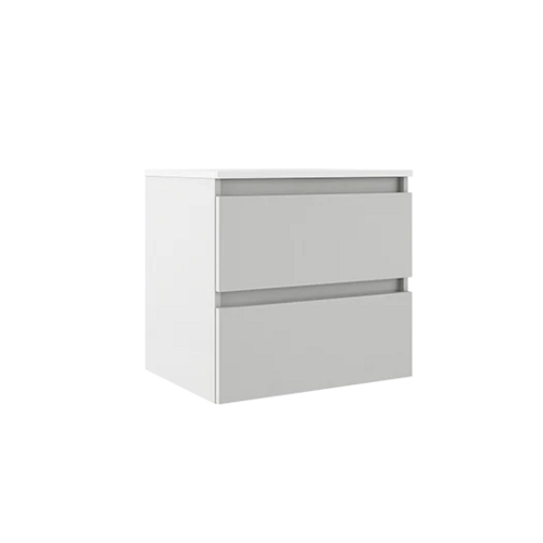 VISOBATH BOX BAJO + ENCIMERA PORCELANA 2C 60 CM BLANCO MATE FONDO REDUCIDO