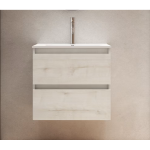 VISOBATH BOX BAJO + ENCIMERA PORCELANA 2C 60 CM ABEDUL FONDO REDUCIDO