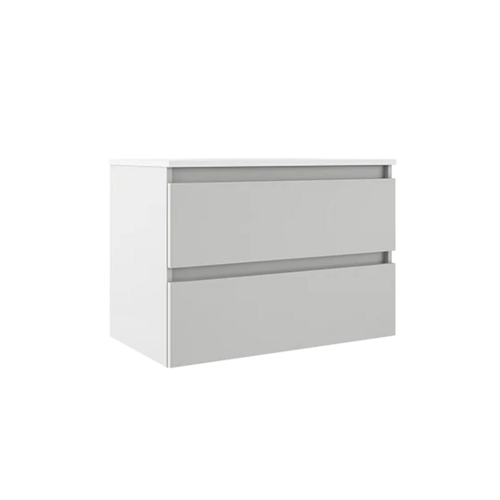 VISOBATH BOX BAJO + ENCIMERA PORCELANA 2C 80 CM BLANCO BRILLO FONDO REDUCIDO