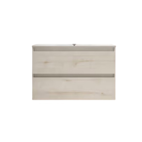 VISOBATH BOX BAJO + ENCIMERA PORCELANA 2C 80 CM ABEDUL FONDO REDUCIDO