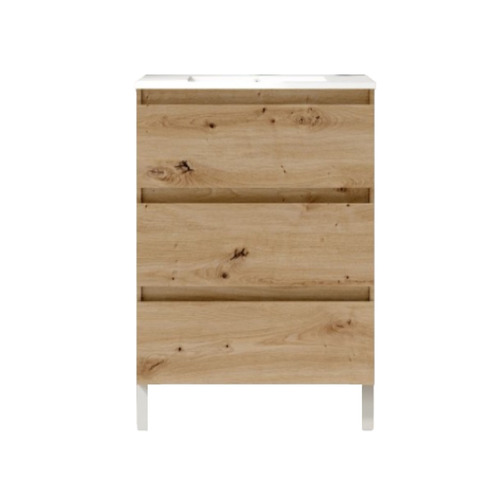 BOX BAJO + ENCIMERA PORCELANA 3C A SUELO 60CM COSTA F. REDUCIDO