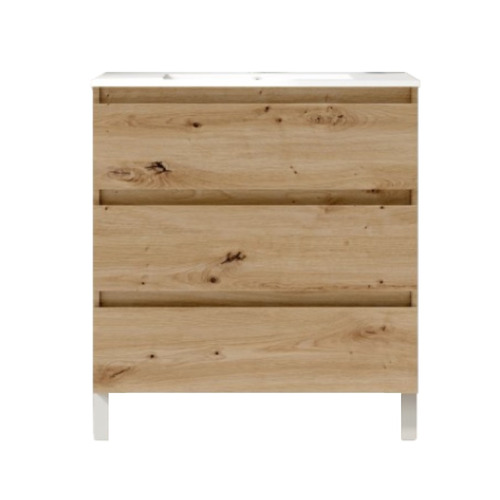 BOX BAJO + ENCIMERA PORCELANA 3C A SUELO 80CM COSTA F. REDUCIDO