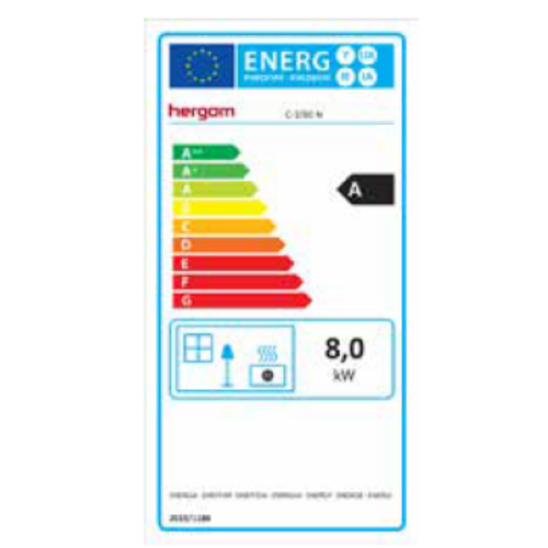 C-3 INSERTABLE DE LEÑA 80 CM 14KW HERGOM
