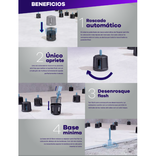 PEYGRAN CAMPANA PARA BASE LS GYRE BOLSA 100UD