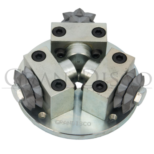 PLATO ABUJARDAR M14 ø 100 mm 3 RODILLOS X 2 CORONAS 14 PUNTAS