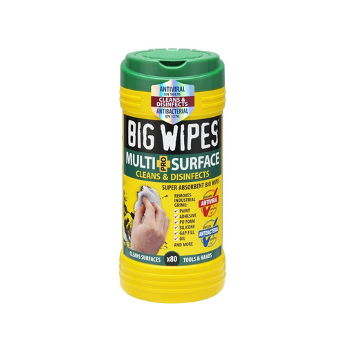 BIG WIPES TOALLITAS DOBLE CARA LIMPIADORAS BOTE 80UD
