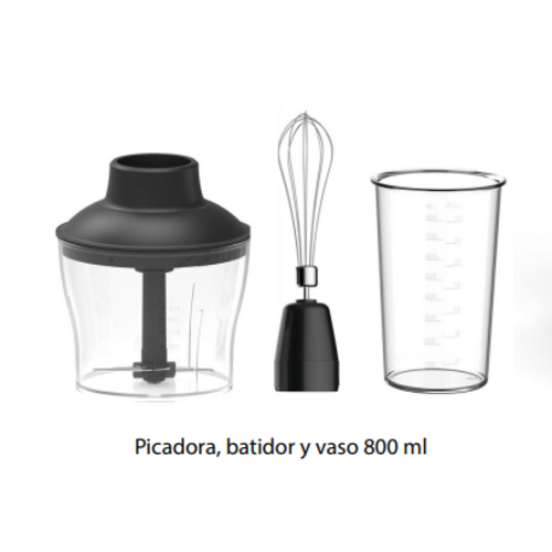 BATIDORA PREMIUM BRAZO INOX CON ACCESORIOS 1500W 34463 KÜKEN