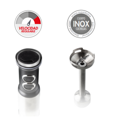 BATIDORA PREMIUM BRAZO INOX CON ACCESORIOS 1500W 34463 KÜKEN