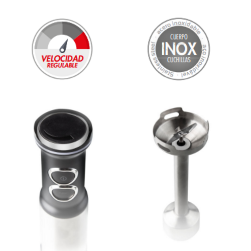 BATIDORA PREMIUM BRAZO INOX CON VASO 1500W 32739 KÜKEN