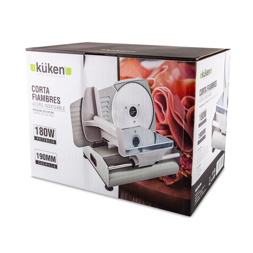 CORTA FIAMBRES 180W INOX 190MM 32947 KÜKEN