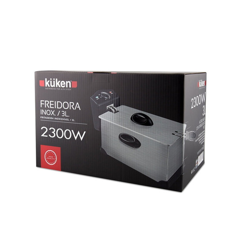 FREIDORA INOX 3 LITROS 2000W 33407 KÜKEN
