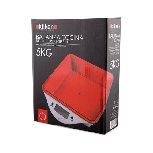 BALANZA DIGITAL CON RECIPIENTE 5KG 33702 KÜKEN